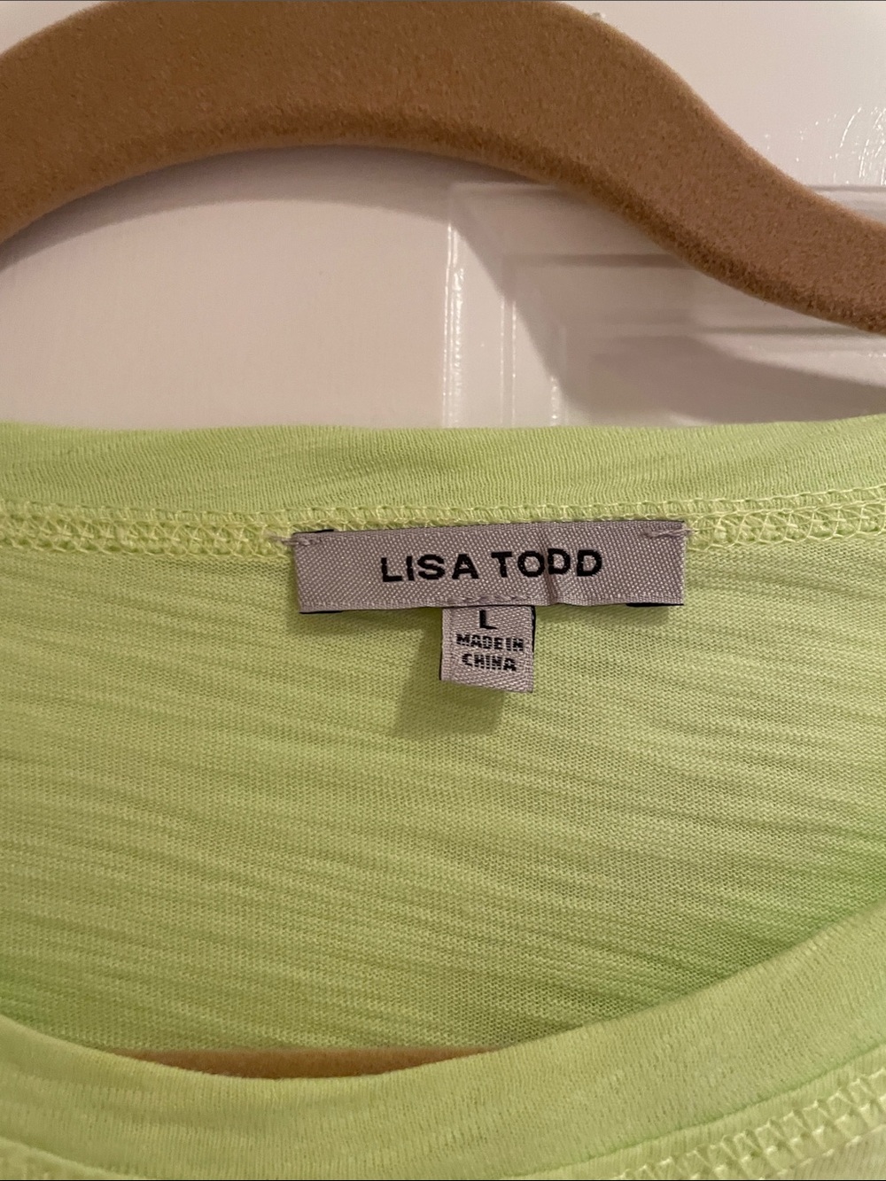 Lisa Todd Neon Lime Long-Sleeve Star Print Top - Pink & Navy Stars - Picture 3 of 5